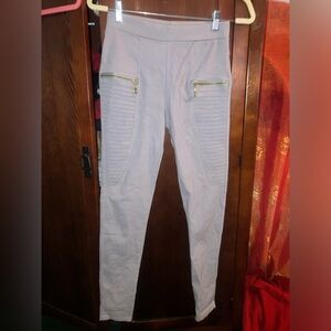 No Brand Gray Very Stretchy Jeggings With Real Back Pockets